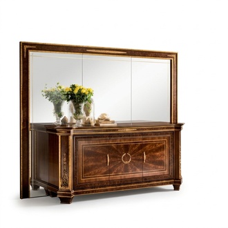 Buffet Kommode Kommoden Wohnzimmer Wandschrank + Spiegel