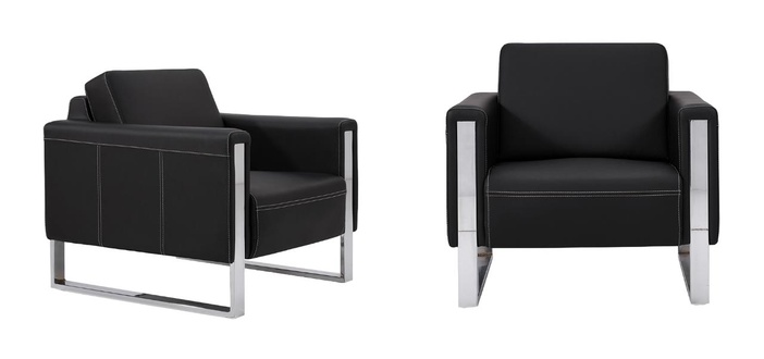 Buro Sessel 1-Sitzer Lounge Sessel Büromöbel Clubsessel Leder Sessel