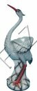 Design Vasen Statue Reiher Vase Deko Blumentopf Dekoration Skulptur