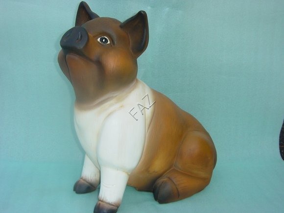 Design Schwein Figur Garten Statue Dekoration Skulptur Figuren Skulpturen