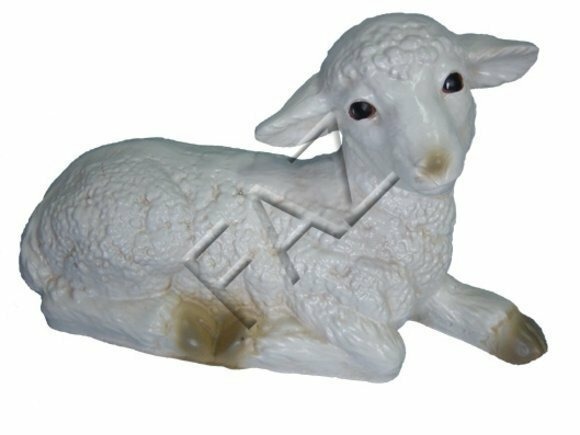 Design Schaf liegend Figur Garten Statue Skulptur Figuren Deko Skulpturen