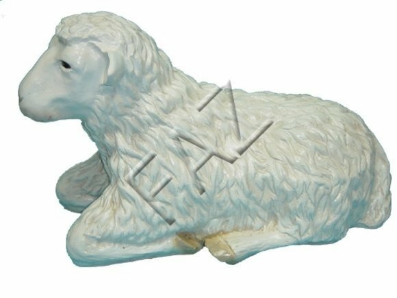 Design Schaf liegend gross Figur Garten Statue Skulptur Figuren