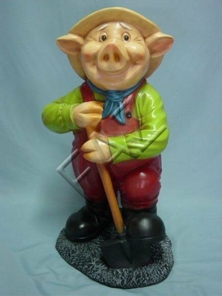 Design Dekoration Schwein Figur Garten Statue Skulptur Figuren Skulpturen