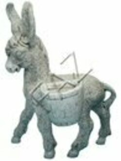 Esel Figur Statuen Blumenvase Vase Decovase Blumentopf Dekoration