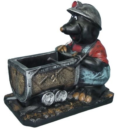 Design Maulwurf Vase Design Figur Statue Statuen Figuren Dekoration