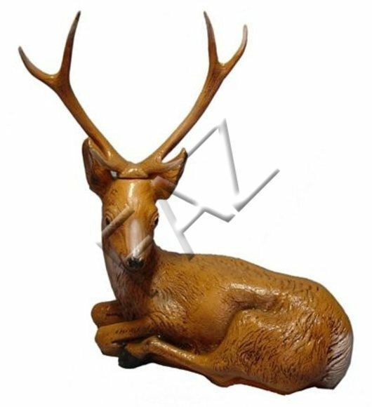 Statuen Hirsch Figur Garten Statue Skulptur Figuren Dekoration Skulpturen