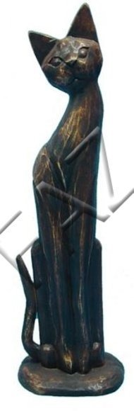 Design Katze Figur Dekoration Garten Statue Figuren Skulptur Skulpturen