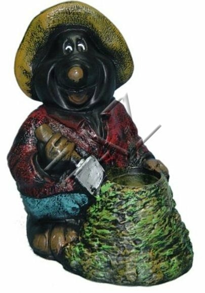 Skulptur Design Dekoration Maulwurf Skulpturen Figur Garten Figuren Statue