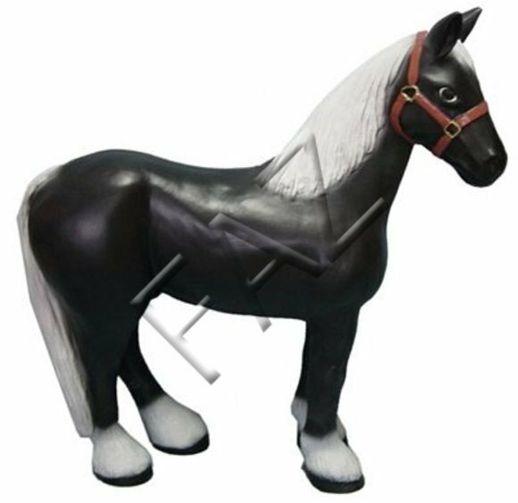 Design Pferd Figur Garten Statue Skulptur Dekoration Figuren Skulpturen