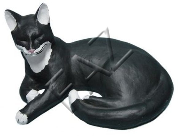 Design Katze Dekoration Figur Garten Statue Figuren Skulptur Skulpturen