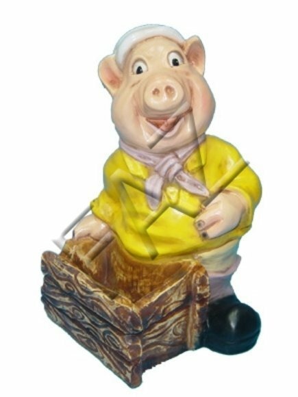 Dekoration Design Schwein Figur Garten Skulpturen Statue Skulptur Figuren
