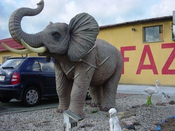 Große Elefant Figur Statue Skulptur Figuren Skulpturen Garten