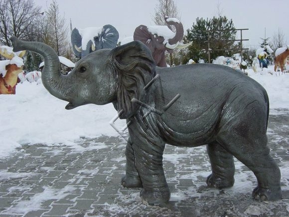 Design Elefant klein Figur Statue Skulptur Figuren Skulpturen Garten