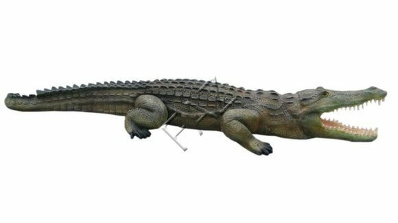 Design Krokodil Figur Statue Skulptur Figuren Skulpturen Garten