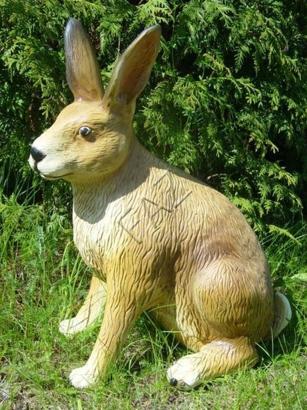 Dekoration Design Hase Figur Garten Figuren Statue Skulptur Skulpturen