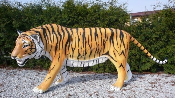 Design Tiger Afrika Figur Statue Skulptur Figuren Skulpturen Garten