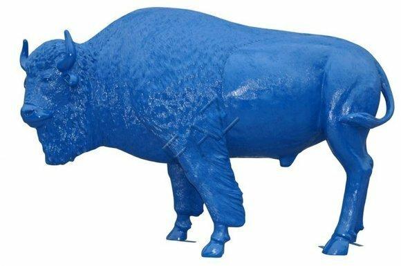 Design Figur Statue Skulptur Figuren Skulpturen Dekoration Abstrakt Blau