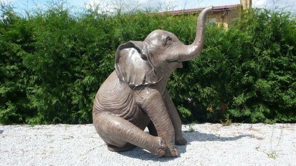 Baby Elefant Figur Garten Statue Skulptur Figuren Skulpturen