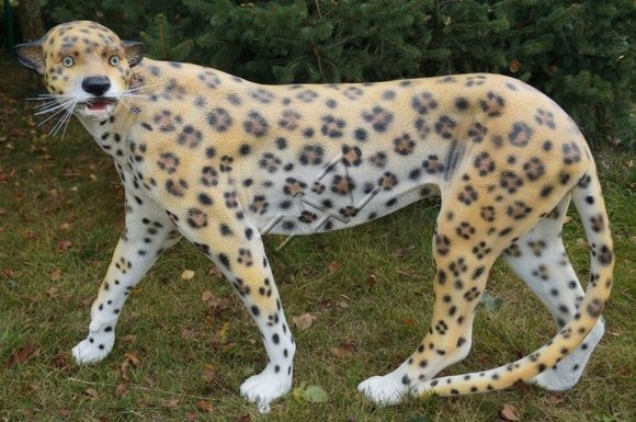 Design Leopard Figur Statue Skulptur Figuren Skulpturen Garten