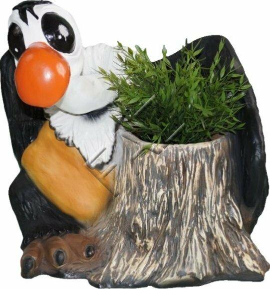 Design Figur Statue Skulptur Figuren Karikatur Skulpturen Dekoration Blumen