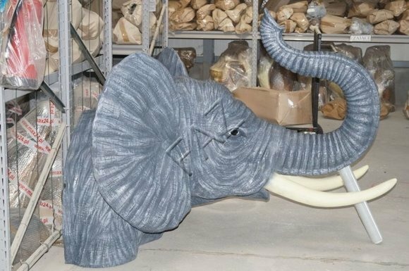Kopf elefant Büste Figur Statue Skulptur Figuren Skulpturen Garten