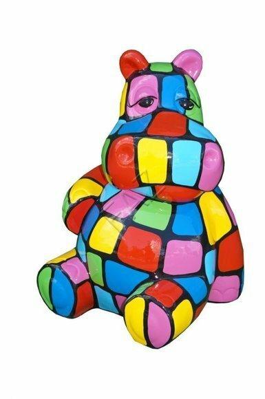Figur Nilpferd Statue Skulptur Figuren Skulpturen Dekoration Deko
