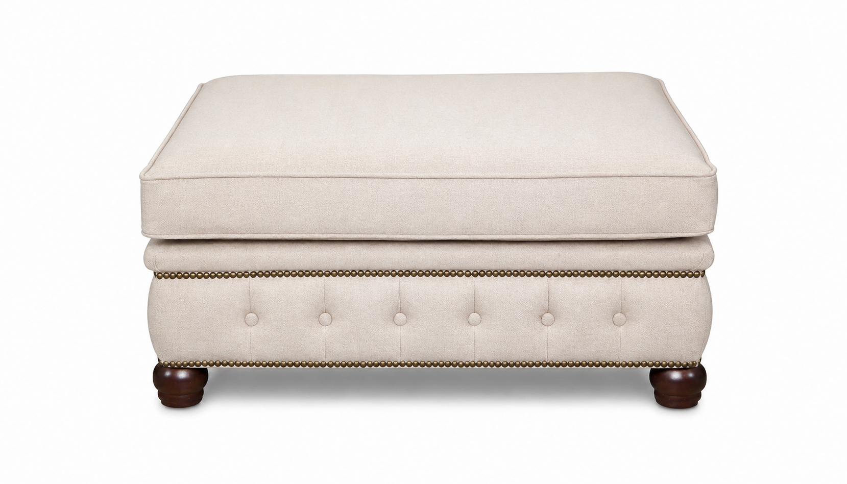 Fußhocker Club Lounge Hocker Chesterfield Textil Ottoman Design Sofort