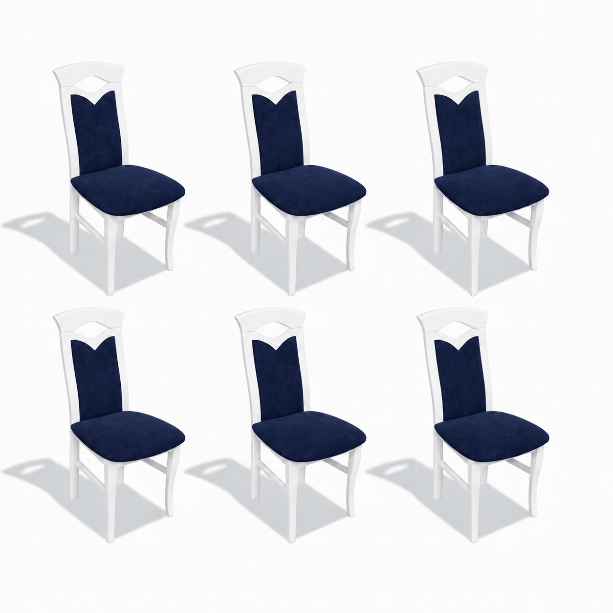 Polsterstuhl Sessel Textil Sitz Sessel Set Neu Küche Stuhl Esszimmer 6x Stühle Sofort