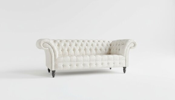 Chesterfield 3 Sitzer Couch Sitz Textil Stoff Leder Couchen Sofas Sofa