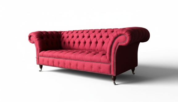 Chesterfield 3 Sitzer Dreisitzer Design Couchen Polster Sofa Sofas Textil