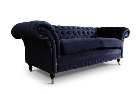Chesterfield 3 Sitzer Sofa Stoffsofa Couch Polster Sitz Garnitur 3er Sofas Neu