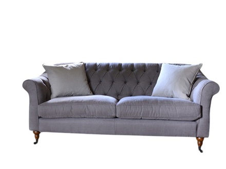 Chesterfield 3 Sitzer Sofa Couch Stoffsofa Polster Sitz Garnitur 3er Sofas
