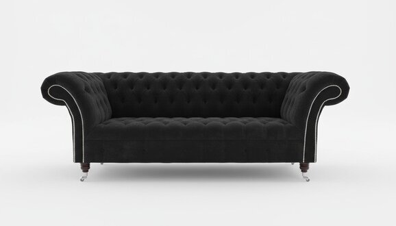 Chesterfield 3 Sitzer Textil Design Sofa Couch Polster Sofas Couchen