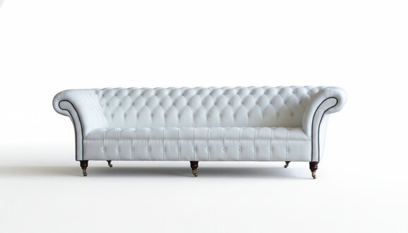 Chesterfield 4 Sitzer Wohnzimmer Englisches Design Couchen Sofa Möbel Neu