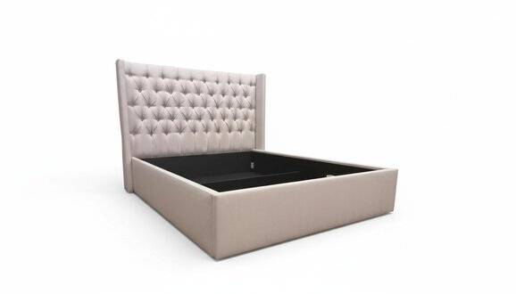 Chesterfield Bett Barock Stil Doppel Holz Hotel Betten Schlafzimmer 160x200cm