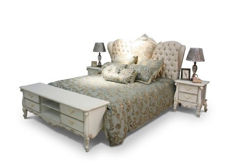 Chesterfield Bett Gepolsterte Betten Schlafzimmer Ehebett Betten
