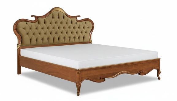 Chesterfield Bett Polster Design Luxus Doppel Hotel Betten Italienische Holz
