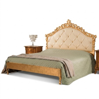 Chesterfield Bett Polster Design Luxus Doppel Hotel Betten Italienische Holz Neu