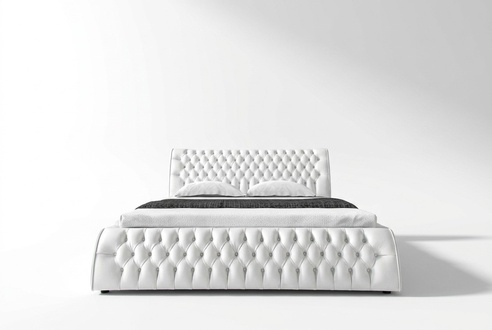 Chesterfield Bett Polster Design Doppel Hotel Betten 180x200 Schlafzimmer Leder