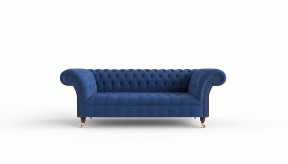 Chesterfield Big Dekor Textil Design Wohnzimmer Couch Sofa Polster 3 Sitz