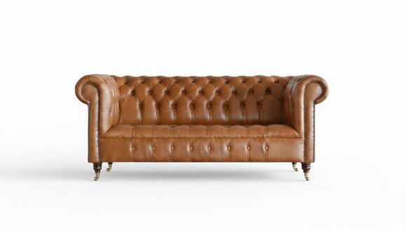 Chesterfield Braun Modern Design Couchen Leder Sofa Big Kreative Möbel