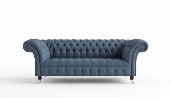 Chesterfield Couch Textil 3 Sitzer XXL Big Sofa Couchen Big Neu