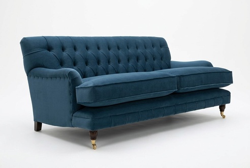 Chesterfield Couch xxl big sofa couchen samt leder textil polster sofas grün