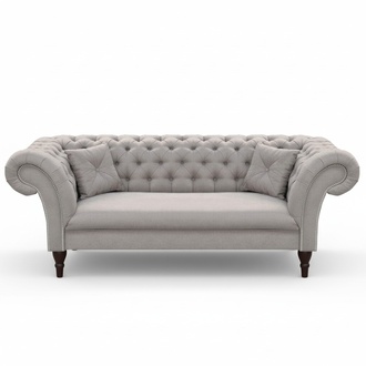 Chesterfield Design Couch Polster Leder Textil Sofa Sofas Couchen 3er Sitzer Neu