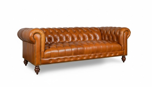 Chesterfield Design Luxus Polster Sofa Couch Sitz Garnitur Leder Textil Neu #269