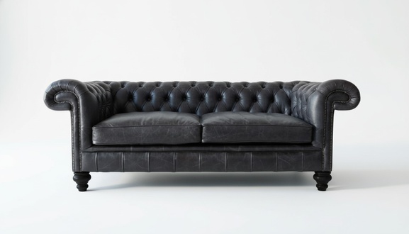 Chesterfield Design Luxus Polster Sofa Couch Sitz Garnitur Leder Textil Neu #258