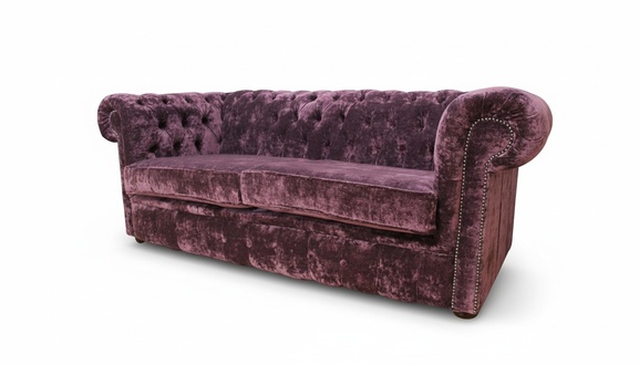 Chesterfield Design Luxus Polster Sofa Couch Sitz Garnitur Leder Textil Neu #248