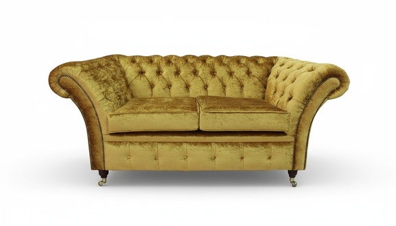 Chesterfield Design Luxus Polster Sofa Couch Sitz Garnitur Leder Textil Neu #232