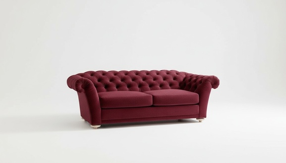 Chesterfield Design Luxus Polster Sofa Couch Sitz Garnitur Leder Textil Neu #153