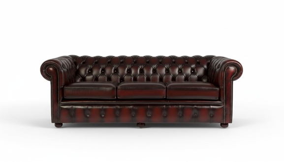Chesterfield Design Luxus Polster Sofa Couch Sitz Garnitur Leder Textil Neu #147